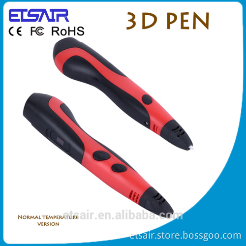2017 New Promotion Gift Plastic Digital 3D Printing Pen with Safety Holder for Boy